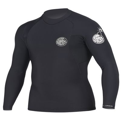 Rip Curl E Bomb Pro Long Sleeve Jacket, Black, XX-Large