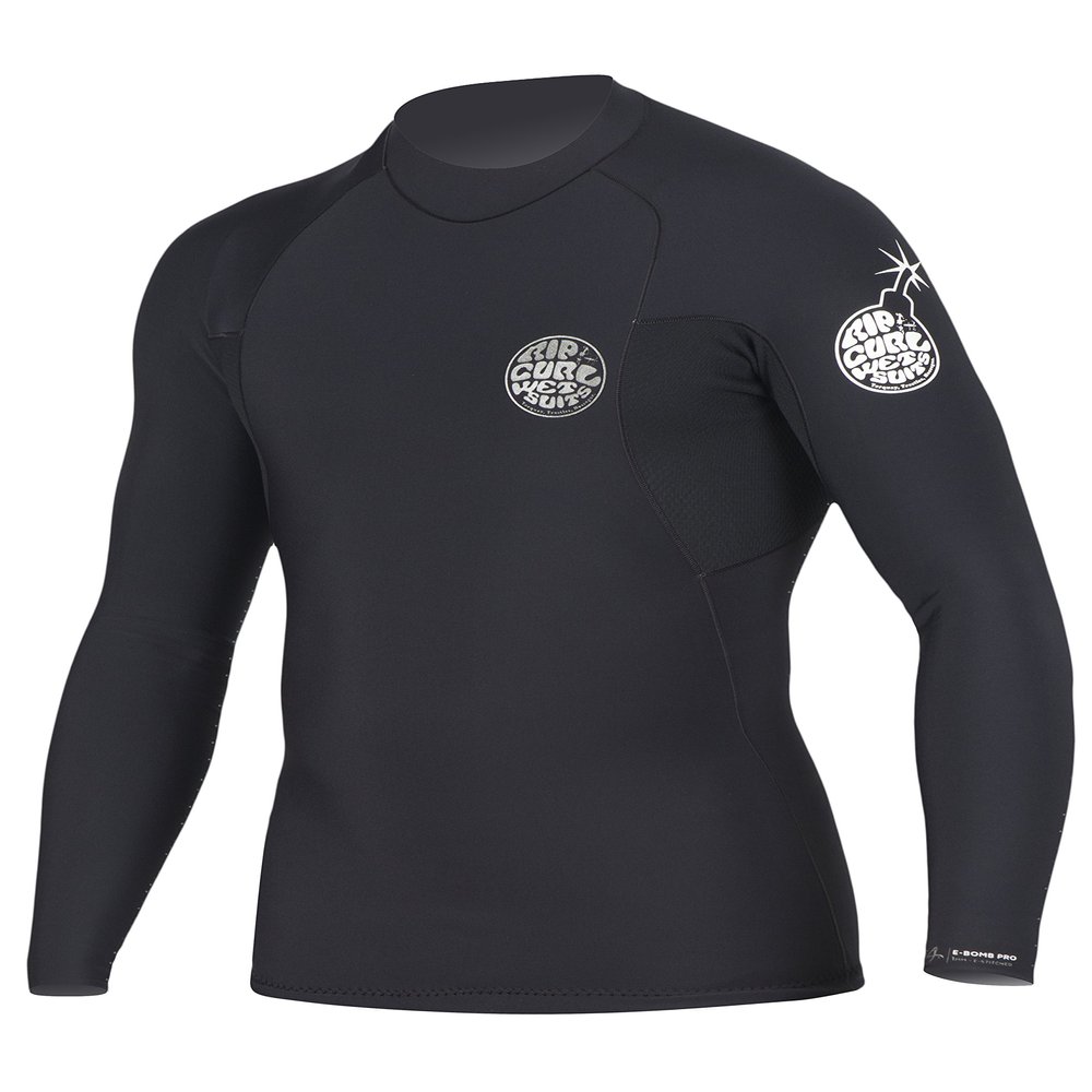 Rip Curl E Bomb Pro Long Sleeve Jacket, Black, XX-Large