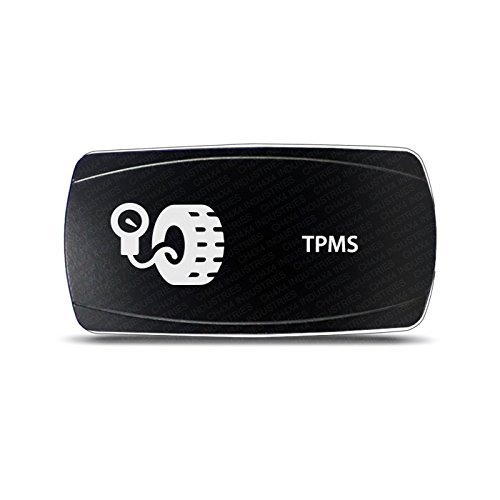 CH4X4 Rocker Switch TPMS Symbol - Horizontal - Green Led