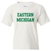 UGP Campus Apparel Unisex-Child YS01 - Eastern Michigan Eagles Basic Block Youth T-Shirt - X-Large - White view 1