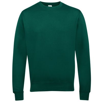 AWDis Men's Crewneck, Green (Bottle Green), Large