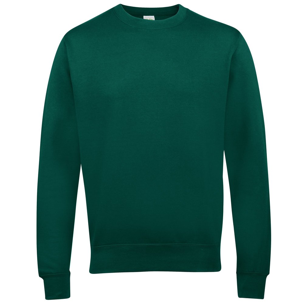 AWDis Men's Crewneck, Green (Bottle Green), Large