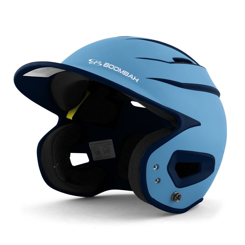 Boombah DEFCON Batting Helmet Sleek Profile Columbia Blue/Navy - Size Senior 7" - 7 3/4"
