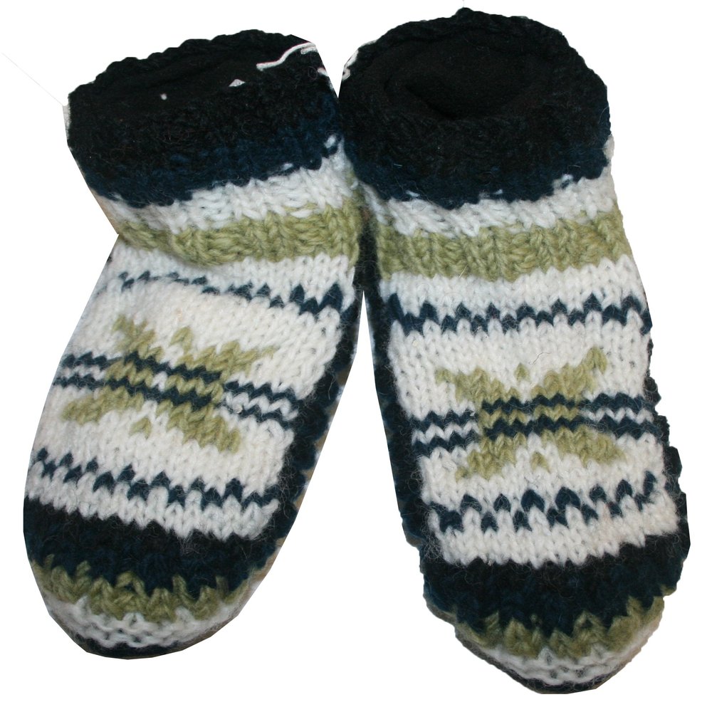 Agan Traders 60 Wool Fleece Lined Warm Winter Socks Booties (Size 5-7, Multi 19)