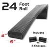Caliber Bunk Wrap Kit 23056-BK, 24-ft Roll of 2x6-in Bunk Wrap with Endcaps, Black view 2