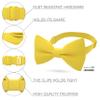Bow Tie House Boys Classic Pre-Tied Bow Tie Formal Solid Tuxedo (Medium, Yellow) view 2