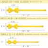 Bow Tie House Boys Classic Pre-Tied Bow Tie Formal Solid Tuxedo (Medium, Yellow) view 4