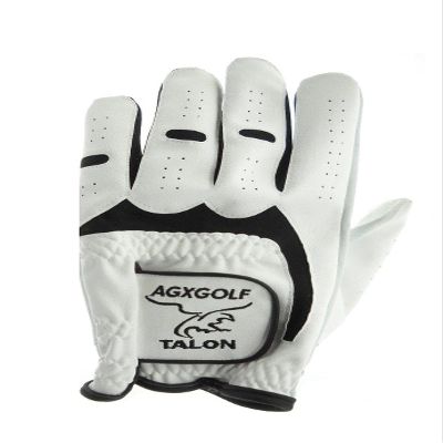 AGXGOLF Twelve Pack Talon Men's Left Hand, Size Medium Cabretta Leather Golf Gloves for Men Who Golf Right Handed (12 Pack)