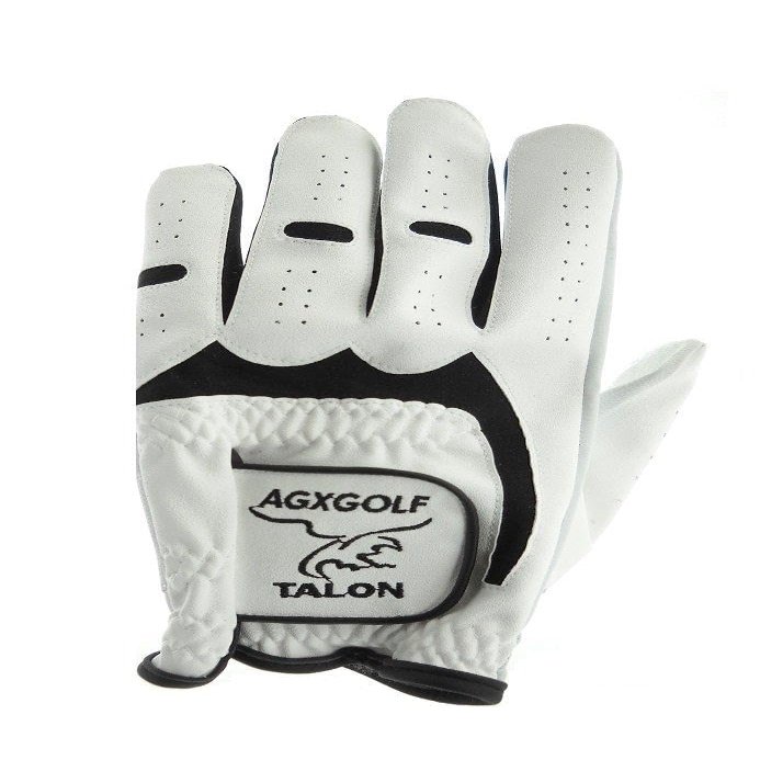 AGXGOLF Twelve Pack Talon Men's Left Hand, Size Medium Cabretta Leather Golf Gloves for Men Who Golf Right Handed (12 Pack)