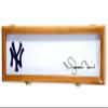 Full Size Baseball Pitchers Mound Plate Base Display Case Cabinet Shadowbox Holder 98% UV (Oak Finish) view 1