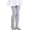 Monvecle Girls' Thick Cotton Stockings Socks Stretch Cable Knit Footed Tights Grey 2-4 view 1