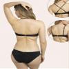 Smart & Sexy Women's Swim Secret Convertible Push-up Bikini Top, Black Hue, 32B view 2