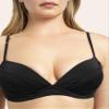 Smart & Sexy Women's Swim Secret Convertible Push-up Bikini Top, Black Hue, 32B view 4