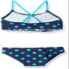 Kanu Surf Big Girl's Karlie Flounce Bikini Beach Sport 2-Piece Swimsuit, Suzie Navy/Aqua Dot, 14 view 2