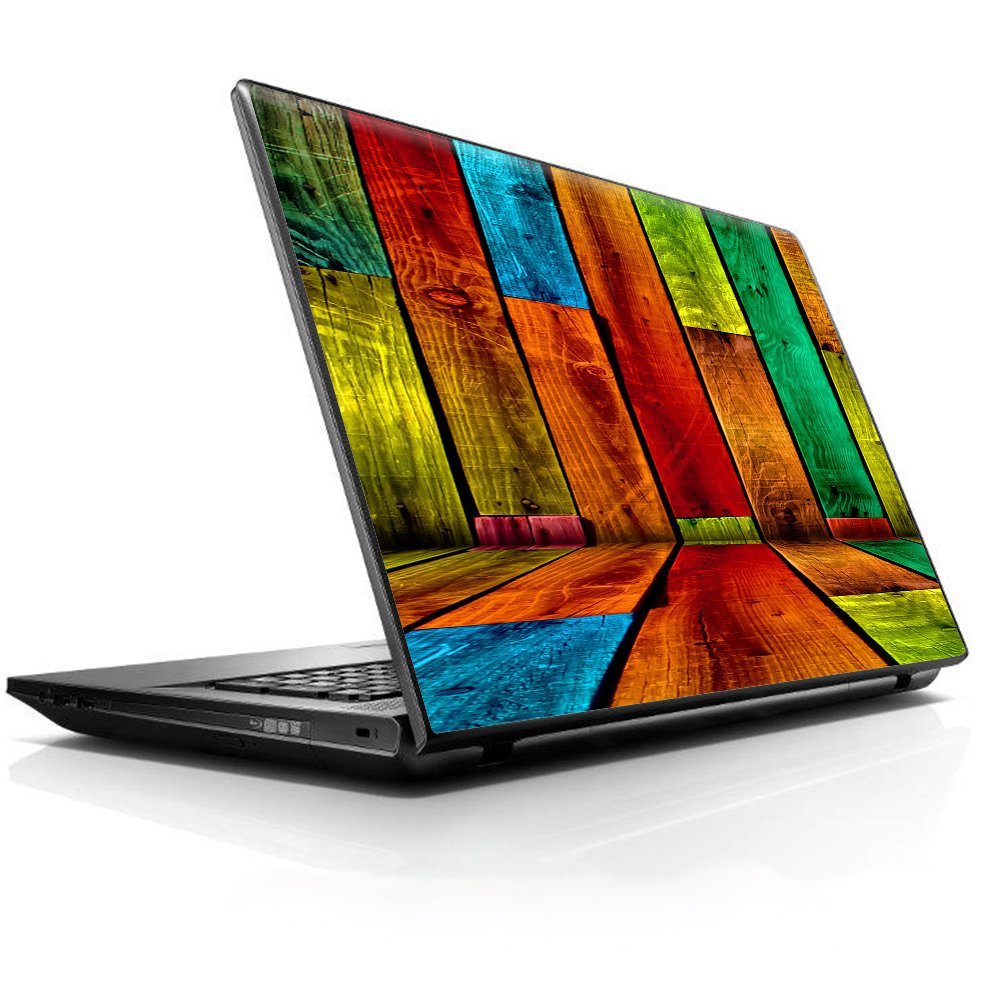 15 15.6 inch Laptop Notebook Skin Vinyl Sticker Cover Decal Fits 13.3" 14" 15.6" 16" HP Lenovo Apple Mac Dell Compaq Asus Acer/Colorful Wood Pattern