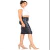 Faux Leather Skirts for Women High Waisted Leather Bodycon Pencil Skirt view 4