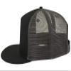 OTTO Square Flat Visor SNAP 5 Panel Mesh Back Trucker Snapback Hat - Blk/Blk/Ch.Gry view 3