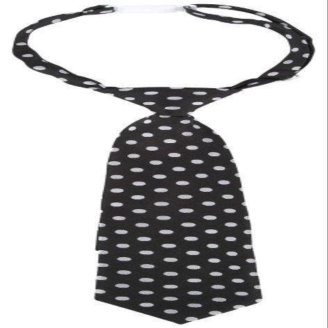 Andy & Evan Boys B/w Dot Tie, black, 0/24