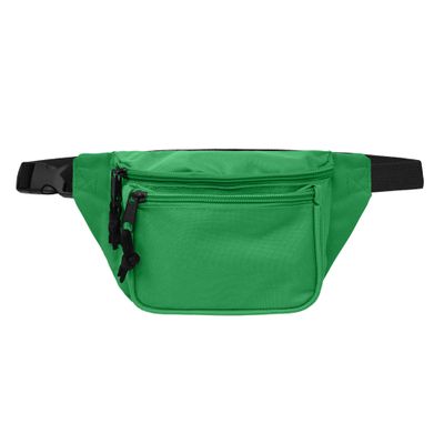 DALIX 3 Pocket Fanny Pack Money Pouch Concealer (Green)