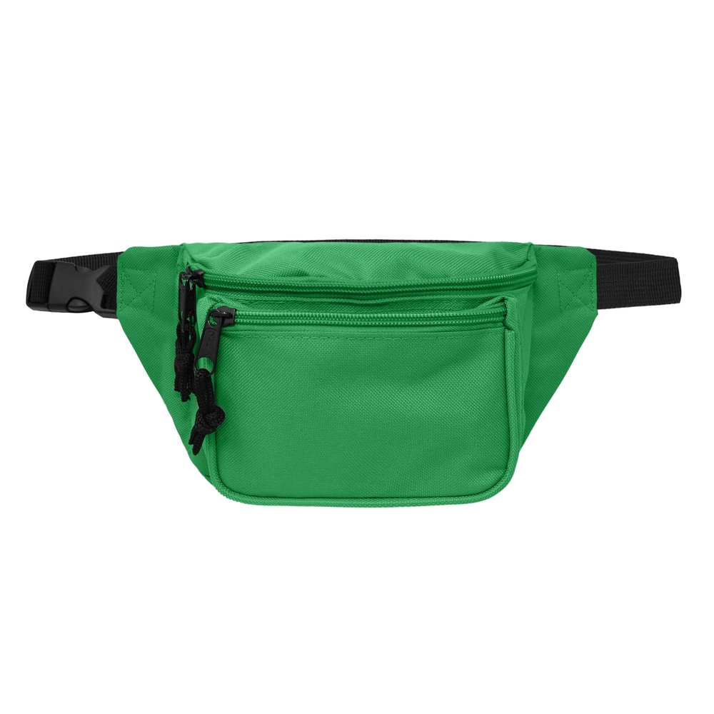 DALIX 3 Pocket Fanny Pack Money Pouch Concealer (Green)