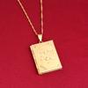 18K Gold Plated Allah Necklace Photo Locket Pendant view 4