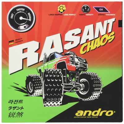 Andro Table Tennis Grain high Rubber Razantokaosu 112,279 Black (BK) 0.5