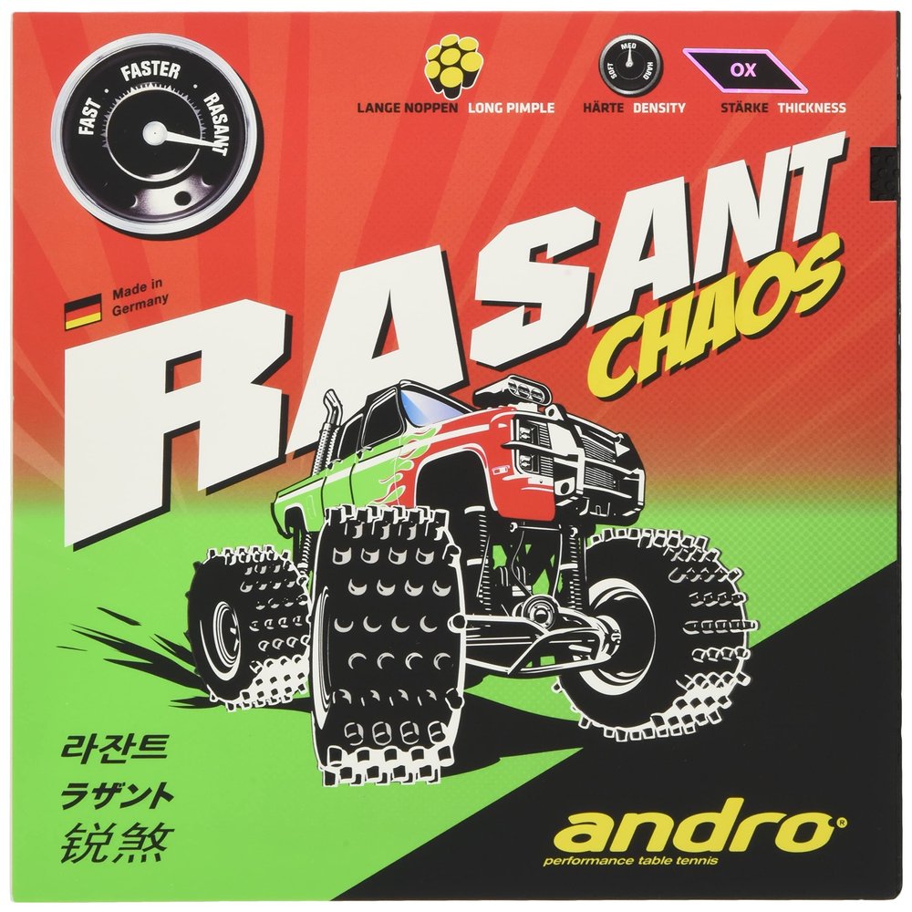 Andro Table Tennis Grain high Rubber Razantokaosu 112,279 Black (BK) 0.5