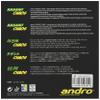 Andro Table Tennis Grain high Rubber Razantokaosu 112,279 Black (BK) 0.5 view 2