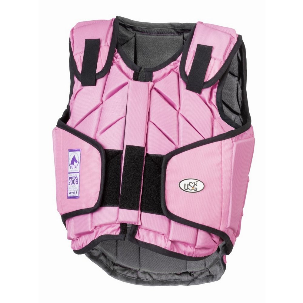USG Eco-Flexi Panel Safety Vest, EN 13158-2018, Safety Vest, Pink, Child XL