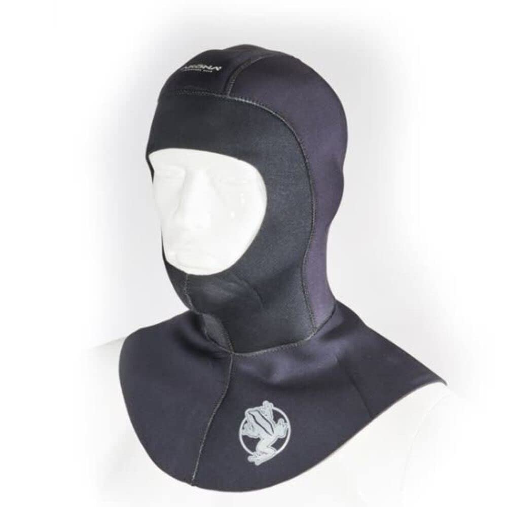 AKONA Wetsuit Hood Multi-Thickness 5/3MM with Flow Vent to Eliminate trapped air - 2X-Large