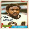 Sports Memorabilia Autograph Warehouse 32347 Tony Galbreath Autographed Football Card New Orleans Saints 1981 Topps No. 275 view 1