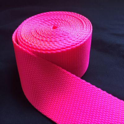 ALC 2 Inch Width Neon Pink & Green Heavy Nylon Webbing 1 Yard (2" Nylon 3 FT) Strap New (Neon Pink)
