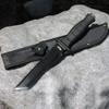 12" Rtek Tactical Tanto Blade Hunting Knife with Sheath Fixed Blade Good for Camping Hunting Survival Indoor and Outdoor Activities Mens Gift view 2