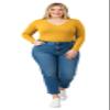 Emmalise Women's Casual Basic V-Neck Tshirt Long Sleeves Tee Top - Mustard, L view 4