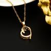 24K Gold Plated Rhinestone Pendant Heart Necklace Jewelry view 4