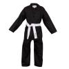Norman Black Children's Karate Suit Free White Belt Kids Karate Suit (Black, 110cm) view 1
