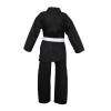 Norman Black Children's Karate Suit Free White Belt Kids Karate Suit (Black, 110cm) view 2