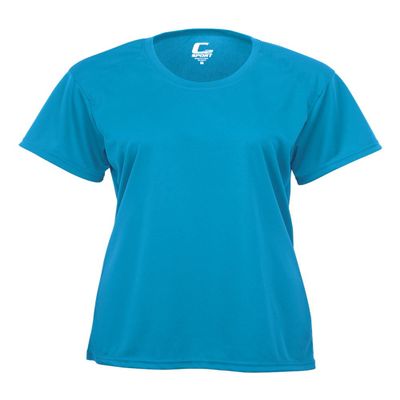 Badger Sport C2 Columbia Light Blue Ladies Large Short Sleeve Wicking Tee