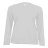 Badger Sport C2 White Ladies Small Long Sleeve Wicking Tee view 1