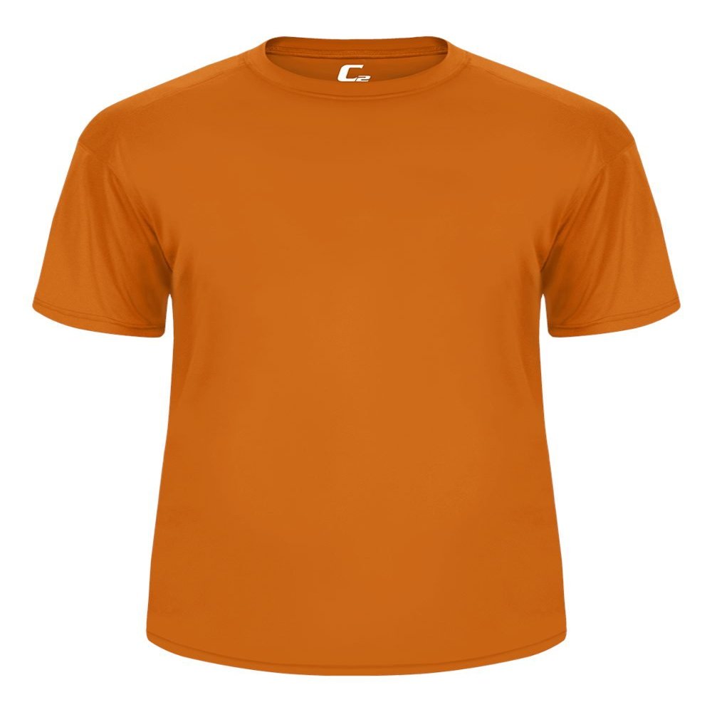 Badger Sport C2 Bright Orange Youth Medium Short Sleeve Wicking Tee