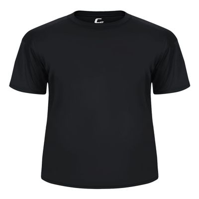 Badger Sport C2 Black Youth Medium Short Sleeve Wicking Tee