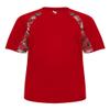Badger Sport Red Digi-Camo Adult Large Short Sleeve view 1