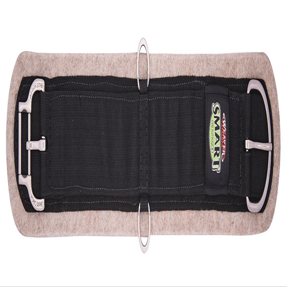 Weaver Leather Wool Blend Felt Lined Smart Cinch, Straight, 36", Black