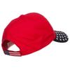 3D USA Flag Cotton Twill Cap - Red OSFM view 4