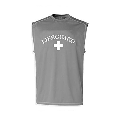 Lifeguard Muscle Tee - LifeguardLogo,Light Grey,S