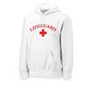 VLX Lifeguard Sweatshirt Hoodie with Logo, White, Large view 1