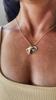 DistinctlyIvy Ice Skater Necklace - Personalized Name, Birthstone Color - Laser Engraved Disc - Little Girls Winter Skating Gift - DGR-15mm view 2