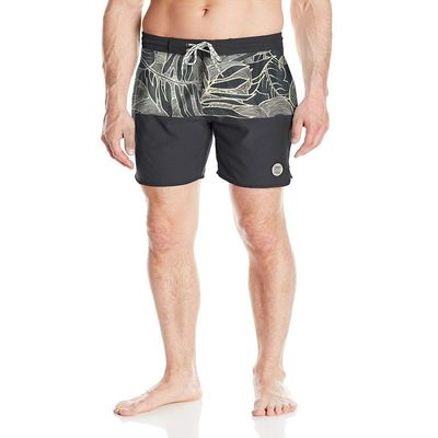 Drift Men's Rincon Board Shorts, Waves/Leaves Brown, 32