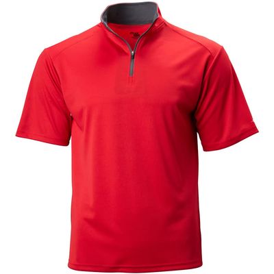 B-Core S/S 1/4 Zip Red/Graphite X-Large