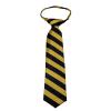 BUYYOURTIES B-ZIP-JCS-ADF-1-6 - Boys Zipper Repp Stripe College Printed Necktie Ties